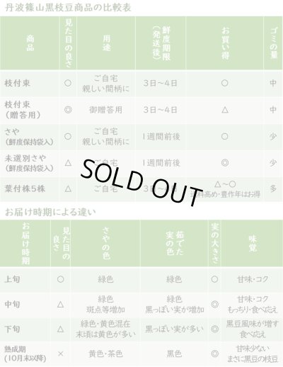 画像3: 10月お届け 【贈答用】丹波篠山黒枝豆 枝付2束（1kg×2束）